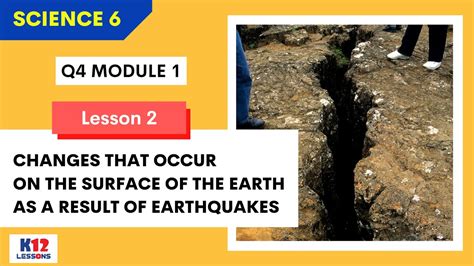 changes on the earth's surface as a result of earthquakes|Grade 6 Science Module: Changes on the Surface of the Earth as .